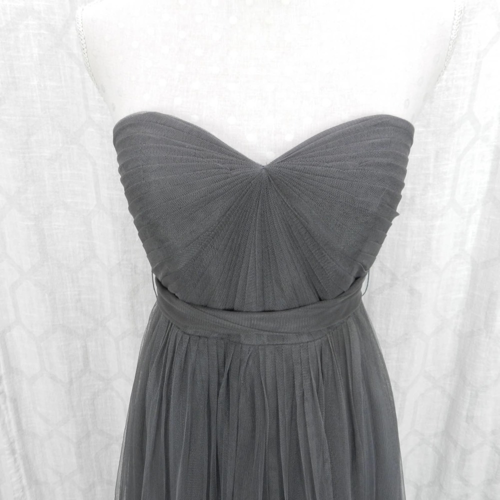 Jenny Yoo Annabelle Tulle Dress Sz 6 Gray